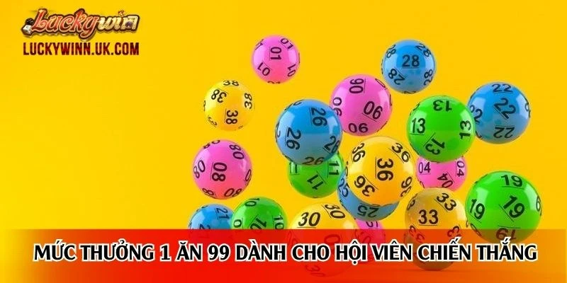Mức thưởng 1 ăn 99 dành riêng cho hội viên chiến thắng